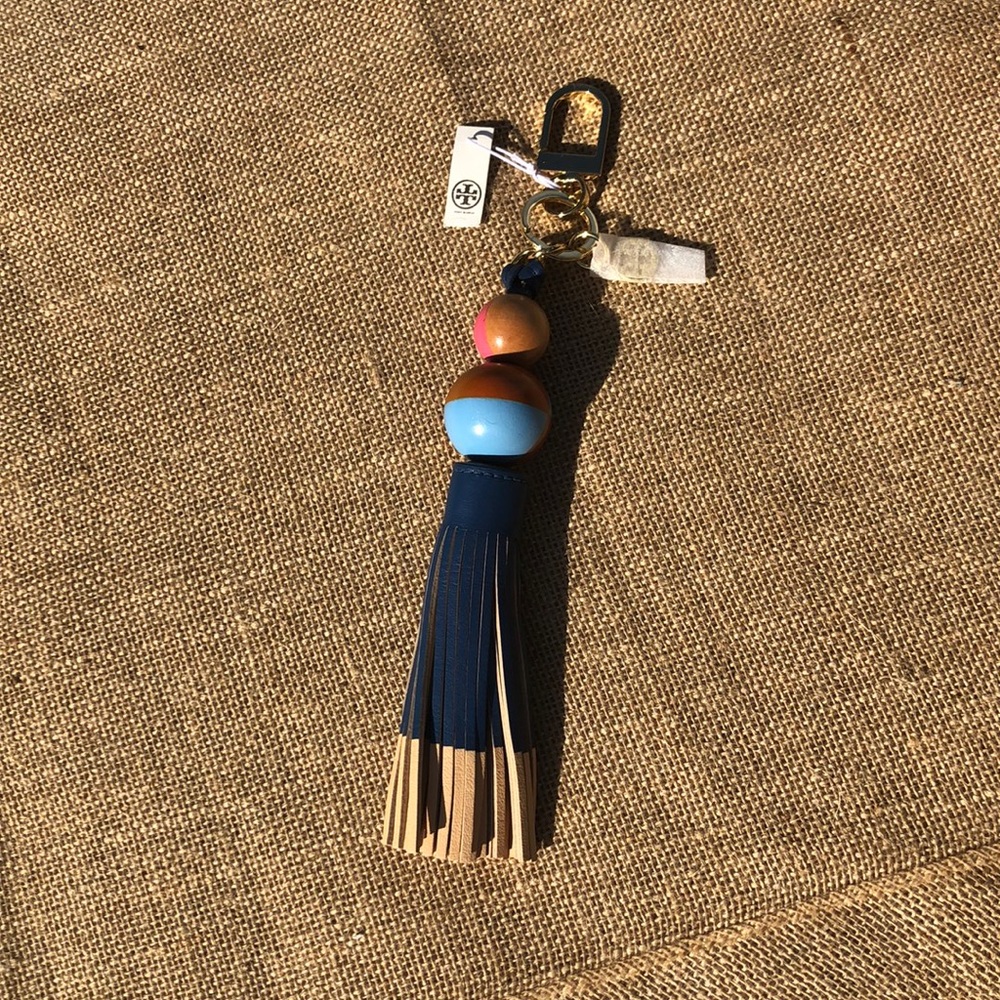Tory Burch dipped tassle key fob